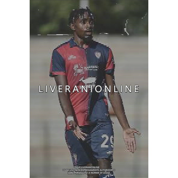 Antoine Makoumbou (Cagliari) Cagliari vs Como gara amichevole Chatillon (AO) 02-08-2023 Stadio Ernesto Brunod foto Roberto Garavaglia/ag. Aldo Liverani sas