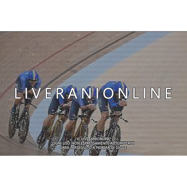 03-08-2023 World Championships Elite Track; Giornata 01; 2023, Italia; Consonni, Simone; Ganna, Filippo; Lamon, Francesco; Milan, Jonathan; Glasgow - Sir Chris Hoy Velodrome; ©SIROTTI / AGENZIA ALDO LIVERANI SAS
