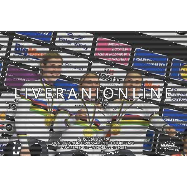 03-08-2023 World Championships Elite Women Track; Giornata 01; 2023, Germany; Grabosch, Pauline Sofie; Hinze, Emma; Friedrich, Lea Sophie; Glasgow - Sir Chris Hoy Velodrome; ©SIROTTI / AGENZIA ALDO LIVERANI SAS
