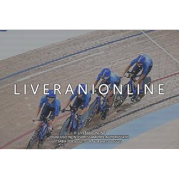 04-08-2023 World Championships Elite Women Track; Giornata 02; 2023, Italia; Balsamo, Elisa; Fidanza, Martina; Consonni, Chiara; Guazzini, Vittoria; Glasgow - Sir Chris Hoy Velodrome; ©SIROTTI / AGENZIA ALDO LIVERANI SAS