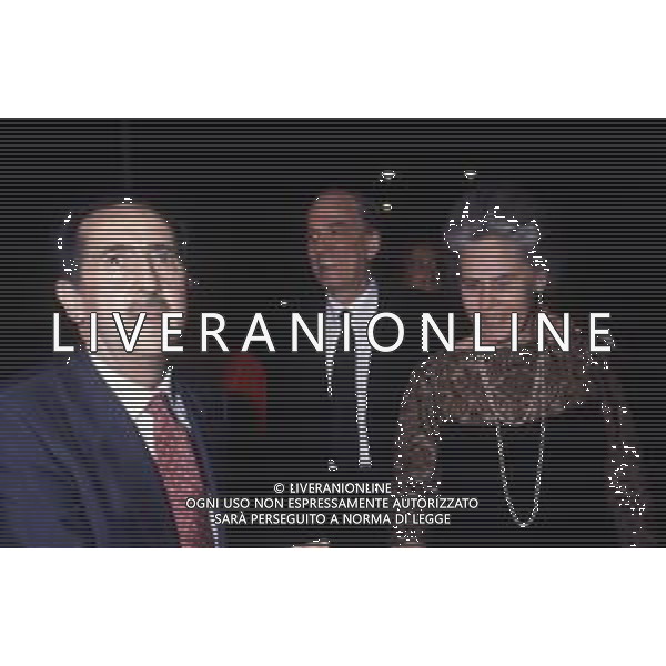 DIAP-RETROSPETTIVA INGMAR BERGMAN REGISTA NELLA FOTO INGMAR BERGMAN A VENEZIA NELL\'ANNO 1983 CON LA MOGLIE INGRID VON ROSEN AG ALDO LIVERANI SAS
