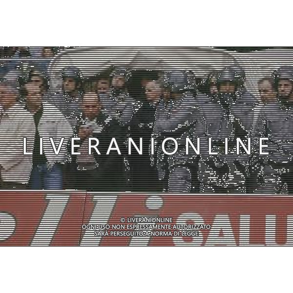22-04-1990 VERONA- CAMPIONATO DI CALCIO SERIE A VERONA MILAN 2-1 NELLA FOTO ARRIGO SACCHI ALLENATORE DEL MILAN ESPULSO AG ALDO LIVERANI SAS