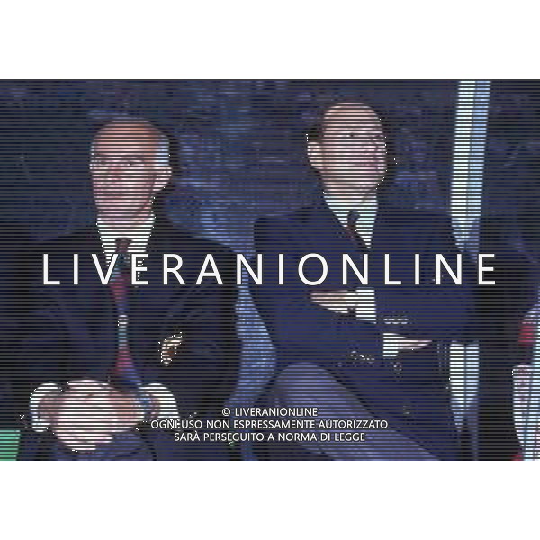 RETROSPETTIVA ARRIGO SACCHI ALLENATORE NELLA FOTO SACCHI ARRIGO CON SILVIO BERLUSCONI AG ALDO LIVERANI SAS