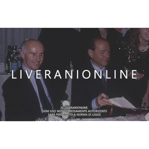 RETROSPETTIVA ARRIGO SACCHI ALLENATORE NELLA FOTO SACCHI ARRIGO E SILVIO BERLUSCONI AG ALDO LIVERANI SAS