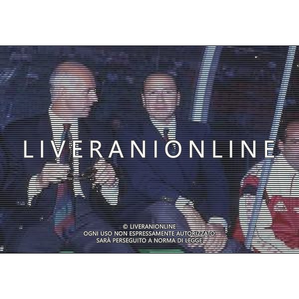 RETROSPETTIVA ARRIGO SACCHI ALLENATORE NELLA FOTO SACCHI ARRIGO CON SILVIO BERLUSCONI AG ALDO LIVERANI SAS