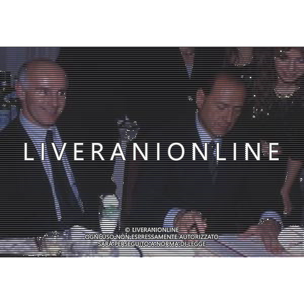 RETROSPETTIVA ARRIGO SACCHI ALLENATORE NELLA FOTO ARRIGO SACCHI CON SILVIO BERLUSCONI AG ALDO LIVERANI SAS