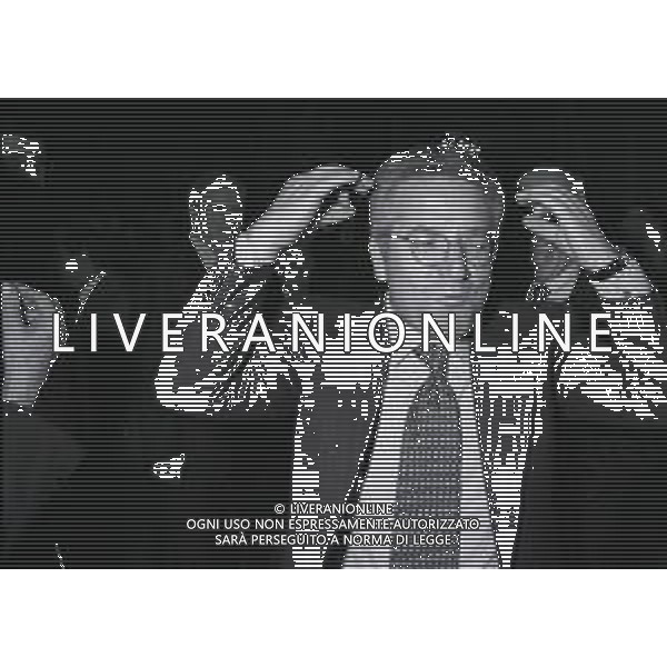 RETROSPETTIVA ARRIGO SACCHI ALLENATORE NAZIONALE ITALIANA CALCIO 1993-1994 NELLA FOTO ARRIGO SACCHI CON ANTONIO MATARRESE AG ALDO LIVERANI SAS