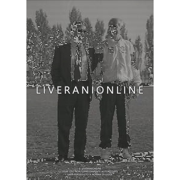 1991-1992 RETROSPETTIVA ARRIGO SACCHI ALLENATORE DELLA NAZIONELE ITALIANA NELLA FOTO ARRIGO SACCHI CON ANTONIO MATARRESE AG ALDO LIVERANI SAS