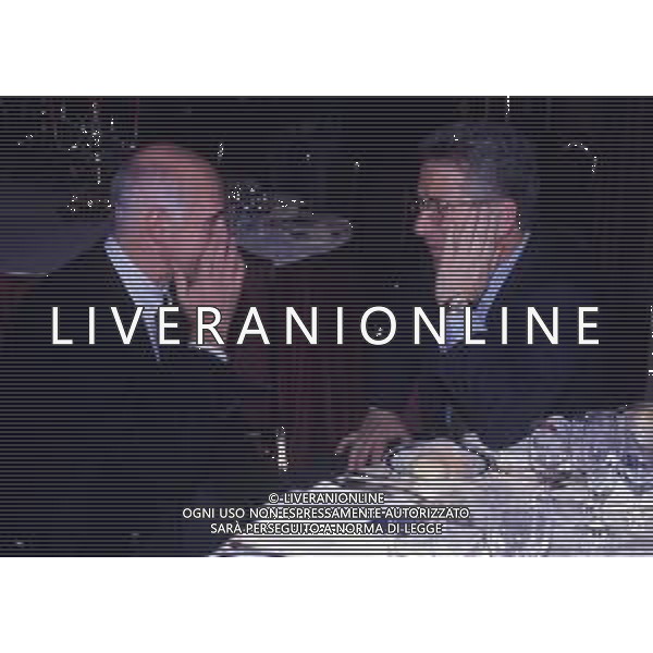 RETROSPETTIVA ARRIGO SACCHI ALLENATORE NELLA FOTO ARRIGO SACCHI CON ANTONIO MATARRESE AG ALDO LIVERANI SAS