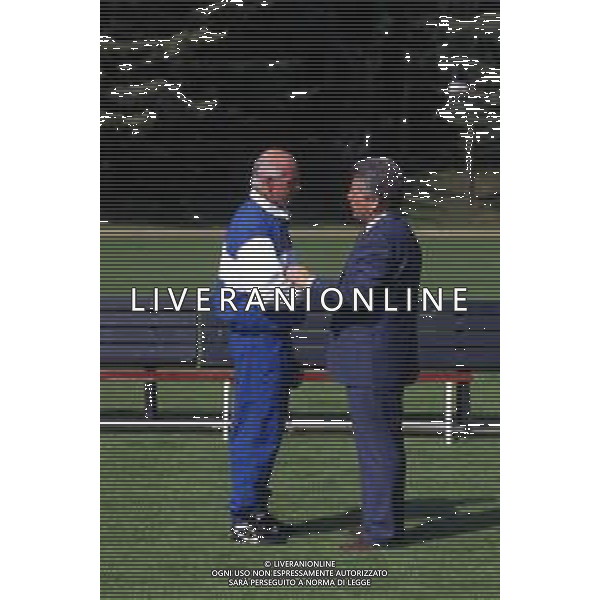 RETROSPETTIVA ARRIGO SACCHI ALLENATORE NELLA FOTO SACCHI ARRIGO CON ANTONIO MATARRESE AG ALDO LIVERANI SAS