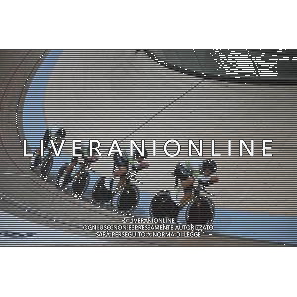 04-08-2023 World Championships Elite Track; Giornata 02; 2023, Australia; Bleddyn, Oliver; O Brien, Kelland; Leahy, Conor; Welsford, Samuel; Glasgow - Sir Chris Hoy Velodrome; ©SIROTTI/AGENZIA ALDO LIVERANI SAS