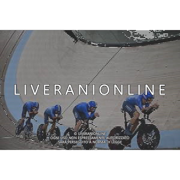 04-08-2023 World Championships Elite Track; Giornata 02; 2023, Italia; Consonni, Simone; Ganna, Filippo; Lamon, Francesco; Milan, Jonathan; Glasgow - Sir Chris Hoy Velodrome; ©SIROTTI/AGENZIA ALDO LIVERANI SAS