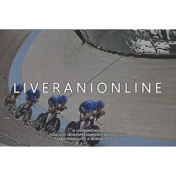 04-08-2023 World Championships Elite Track; Giornata 02; 2023, Italia; Consonni, Simone; Ganna, Filippo; Lamon, Francesco; Milan, Jonathan; Glasgow - Sir Chris Hoy Velodrome; ©SIROTTI/AGENZIA ALDO LIVERANI SAS