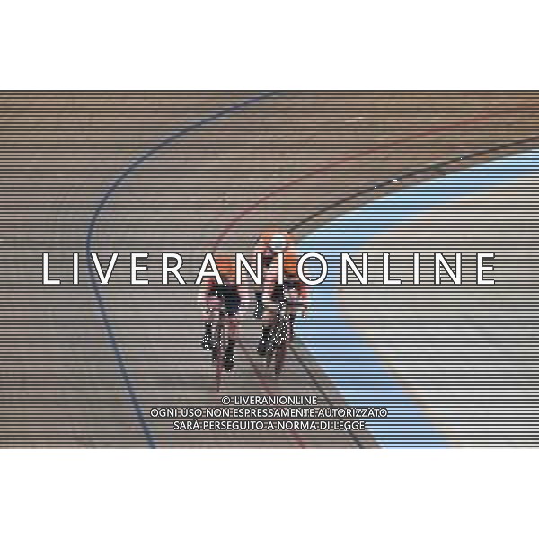 04-08-2023 World Championships Elite Track; Giornata 02; 2023, Olanda; Van Den Berg, Roy; Lavreysen, Harrie; Hoogland, Jeffrey; Glasgow - Sir Chris Hoy Velodrome; ©SIROTTI/AGENZIA ALDO LIVERANI SAS