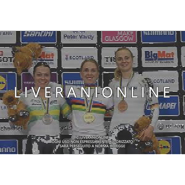 04-08-2023 World Championships Elite Women Track; Giornata 02; 2023, Germany; 2023, Australia; Hinze, Emma; Friedrich, Lea Sophie; Clonan, Kristina; Glasgow - Sir Chris Hoy Velodrome; ©SIROTTI/AGENZIA ALDO LIVERANI SAS