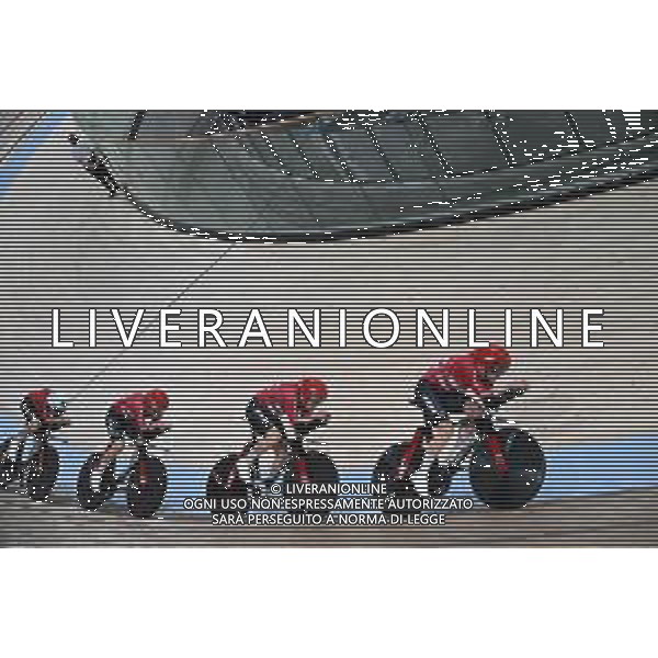 05-08-2023 World Championships Elite Track; Giornata 03; 2023, Danimarca; Larsen, Niklas; Bevort, Carl-frederik; Leth, Lasse; Pedersen, Rasmus; Glasgow - Sir Chris Hoy Velodrome; ©SIROTTI/AGENZIA ALDO LIVERANI SAS