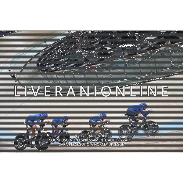 05-08-2023 World Championships Elite Track; Giornata 03; 2023, Italia; Ganna, Filippo; Lamon, Francesco; Milan, Jonathan; Moro, Manilo; Glasgow - Sir Chris Hoy Velodrome; ©SIROTTI/AGENZIA ALDO LIVERANI SAS