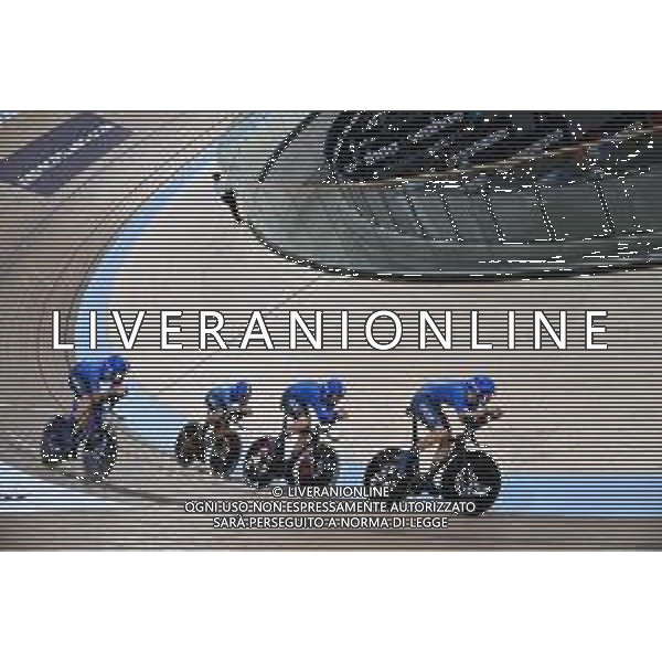 05-08-2023 World Championships Elite Track; Giornata 03; 2023, Italia; Ganna, Filippo; Lamon, Francesco; Milan, Jonathan; Moro, Manilo; Glasgow - Sir Chris Hoy Velodrome; ©SIROTTI/AGENZIA ALDO LIVERANI SAS