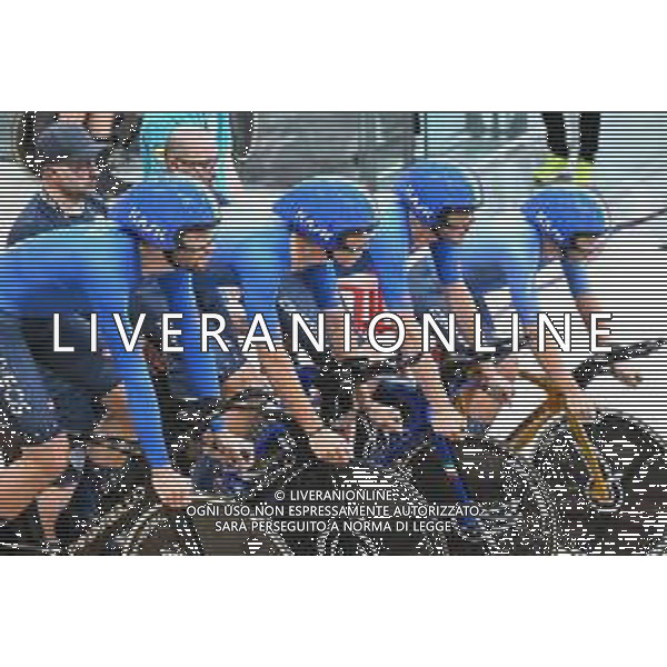 05-08-2023 World Championships Elite Track; Giornata 03; 2023, Italia; Ganna, Filippo; Lamon, Francesco; Milan, Jonathan; Moro, Manilo; Glasgow - Sir Chris Hoy Velodrome; ©SIROTTI/AGENZIA ALDO LIVERANI SAS