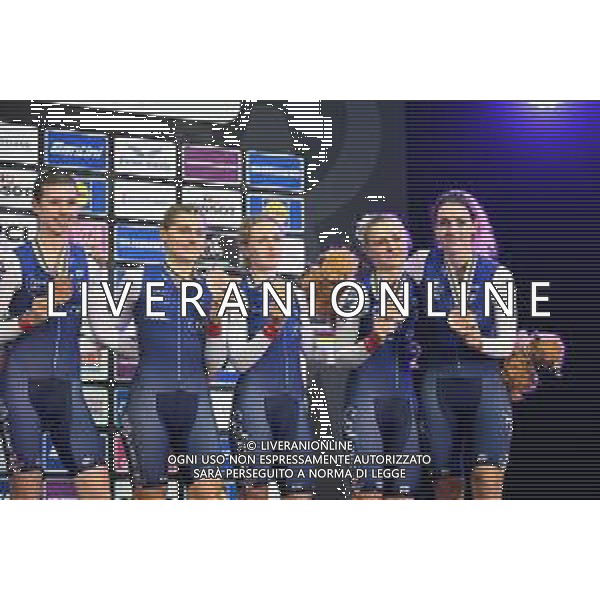 05-08-2023 World Championships Elite Women Track; Giornata 03; 2023, France; Borras, Marion; Fortin, Valentine; Copponi, Clara; Le Net, Marie; Berteau, Victoire; Glasgow - Sir Chris Hoy Velodrome; FOTO STEFANO SIROTTI-AG ALDO LIVERANI SAS