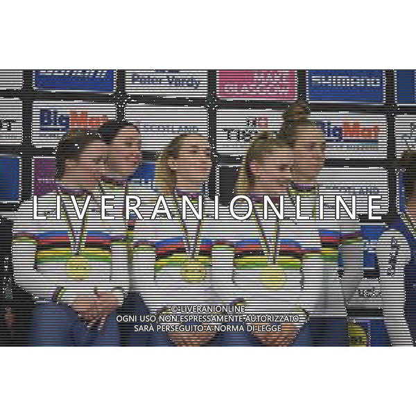 05-08-2023 World Championships Elite Women Track; Giornata 03; 2023, Great Britain; Barker, Elinor; Barker, Megan; Knight, Josie; Morris, Anna; Glasgow - Sir Chris Hoy Velodrome; FOTO STEFANO SIROTTI-AG ALDO LIVERANI SAS