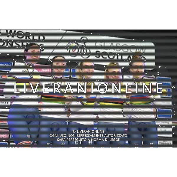 05-08-2023 World Championships Elite Women Track; Giornata 03; 2023, Great Britain; Barker, Elinor; Barker, Megan; Knight, Josie; Morris, Anna; Glasgow - Sir Chris Hoy Velodrome; FOTO STEFANO SIROTTI-AG ALDO LIVERANI SAS