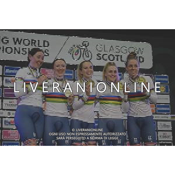 05-08-2023 World Championships Elite Women Track; Giornata 03; 2023, Great Britain; Barker, Elinor; Barker, Megan; Knight, Josie; Morris, Anna; Glasgow - Sir Chris Hoy Velodrome; FOTO STEFANO SIROTTI-AG ALDO LIVERANI SAS