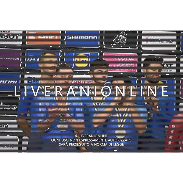 05-08-2023 World Championships Elite Track; Giornata 03; 2023, Italia; Ganna, Filippo; Lamon, Francesco; Milan, Jonathan; Moro, Manilo; Consonni, Simone; Glasgow - Sir Chris Hoy Velodrome; FOTO STEFANO SIROTTI-AG ALDO LIVERANI SAS