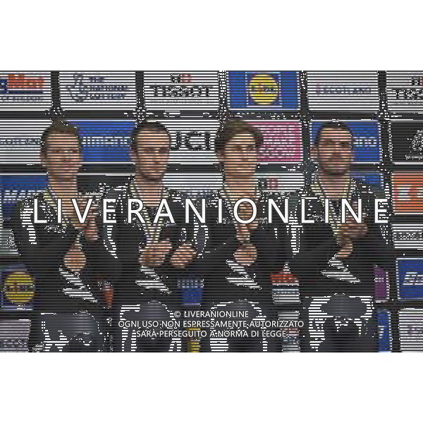 05-08-2023 World Championships Elite Track; Giornata 03; 2023, New Zealand; Gate, Aaron; Stewart, Campbell; Sexton, Thomas; Kergozou De La Boessiere, Nicolas; Glasgow - Sir Chris Hoy Velodrome; FOTO STEFANO SIROTTI-AG ALDO LIVERANI SAS