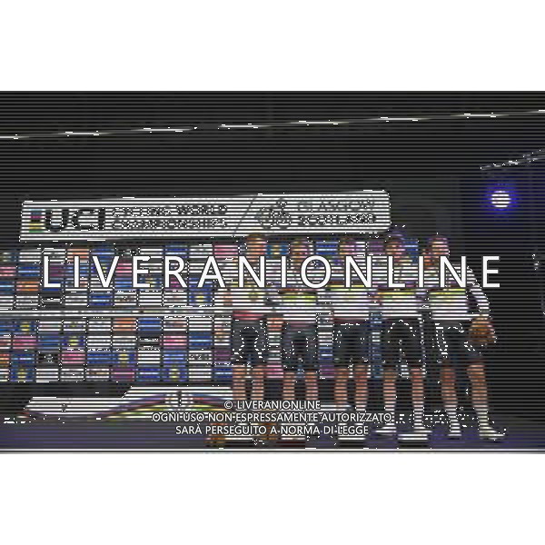 05-08-2023 World Championships Elite Track; Giornata 03; 2023, Danimarca; Gate, Aaron; Stewart, Campbell; Sexton, Thomas; Kergozou De La Boessiere, Nicolas; Glasgow - Sir Chris Hoy Velodrome; FOTO STEFANO SIROTTI-AG ALDO LIVERANI SAS