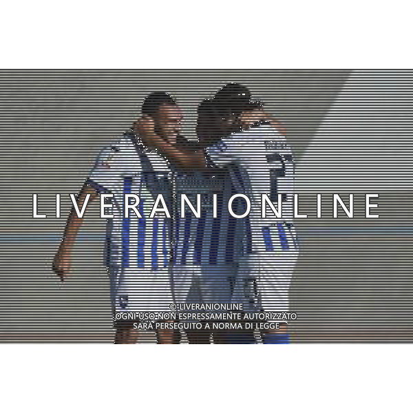 TVRG Reggiana vs Pescara nella foto esultanza Pescara dopo il gol del 2 a 0 Fiorenzuola d\'Arda (PC) 06-08-2023 Velodromo Attilio Pavesi Coppa Italia Frecciarossa - turno preliminare foto Roberto Garavaglia/ag. Aldo Liverani sas