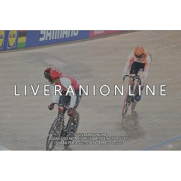 07-08-2023 World Championships Elite Track; Giornata 05; 2023, Olanda; 2023, Trinidad E Tobago; Lavreysen, Harrie; Paul, Nicholas; Glasgow - Sir Chris Hoy Velodrome; ©SIROTTI/AGENZIA ALDO LIVERANI SAS