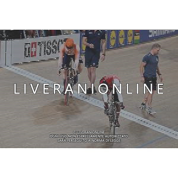 07-08-2023 World Championships Elite Track; Giornata 05; 2023, Olanda; 2023, Trinidad E Tobago; Lavreysen, Harrie; Paul, Nicholas; Glasgow - Sir Chris Hoy Velodrome; ©SIROTTI/AGENZIA ALDO LIVERANI SAS