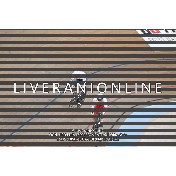 07-08-2023 World Championships Elite Track; Giornata 05; 2023, Great Britain; 2023, Polonia; Carlin, Jack; Rudyk, Mateusz; Glasgow - Sir Chris Hoy Velodrome; ©SIROTTI/AGENZIA ALDO LIVERANI SAS