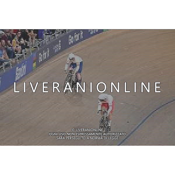 07-08-2023 World Championships Elite Track; Giornata 05; 2023, Great Britain; 2023, Polonia; Carlin, Jack; Rudyk, Mateusz; Glasgow - Sir Chris Hoy Velodrome; ©SIROTTI/AGENZIA ALDO LIVERANI SAS