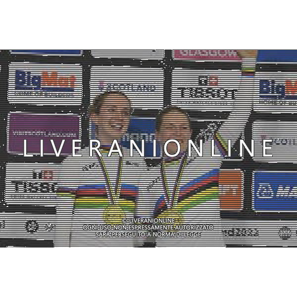 07-08-2023 World Championships Elite Women Track; Giornata 05; 2023, Great Britain; Evans, Neah; Barker, Elinor; Glasgow - Sir Chris Hoy Velodrome; ©SIROTTI/AGENZIA ALDO LIVERANI SAS