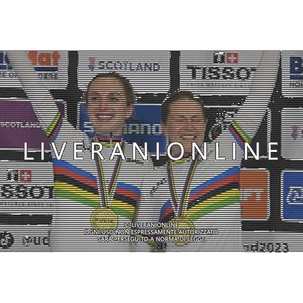 07-08-2023 World Championships Elite Women Track; Giornata 05; 2023, Great Britain; Evans, Neah; Barker, Elinor; Glasgow - Sir Chris Hoy Velodrome; ©SIROTTI/AGENZIA ALDO LIVERANI SAS