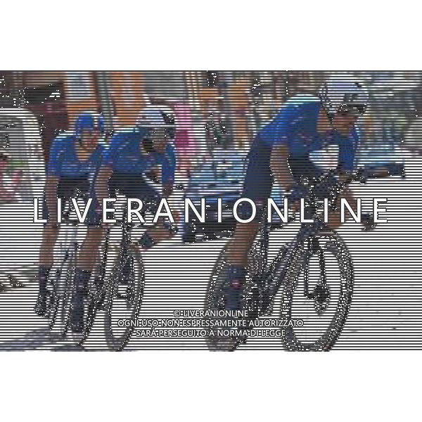 08-08-2023 World Championships Mixed Relay; 2023, Italia; Bettiol, Alberto; Cattaneo, Mattia; Moro, Manlio; Glasgow; ©SIROTTI/AGENZIA ALDO LIVERANI SAS