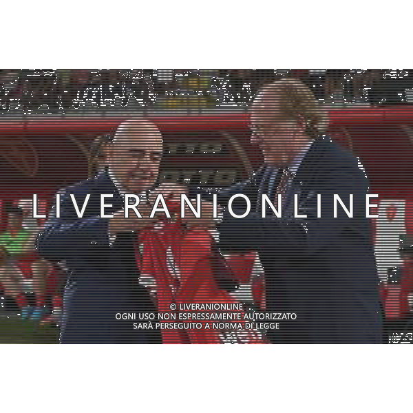 Adriano Galliani amministratore delegato Monza e Paolo Scaroni presidente Milan Monza vs Milan Monza 08-08-2023 U-Power Stadium amichevole precampionato foto Roberto Garavaglia/ag. Aldo Liverani sas