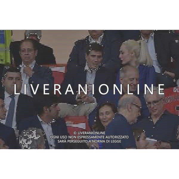 da SX Paolo Berlusconi, Luigi Berlusconi e Marta Fascina Monza vs Milan Monza 08-08-2023 U-Power Stadium amichevole precampionato foto Roberto Garavaglia/ag. Aldo Liverani sas