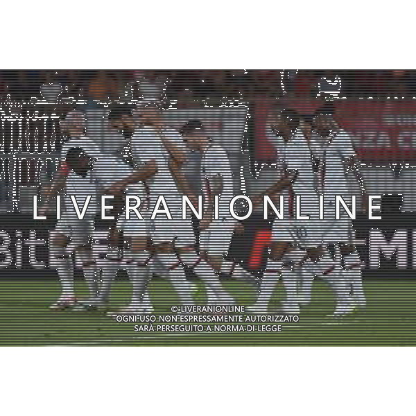 esultanza Milan dopo il gol dell\'1 a 0 Monza vs Milan Monza 08-08-2023 U-Power Stadium amichevole precampionato foto Roberto Garavaglia/ag. Aldo Liverani sas