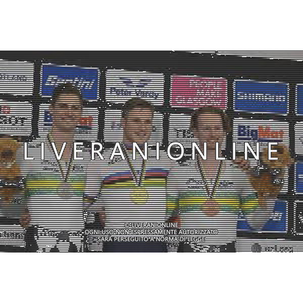 08-08-2023 World Championships Elite Track; Giornata 06; 2023, Olanda; 2023, Australia; Hoogland, Jeffrey; Glaetzer, Matthew; Cornish, Thomas; Glasgow - Sir Chris Hoy Velodrome; foto stefano sirotti-ag aldo liverani sas
