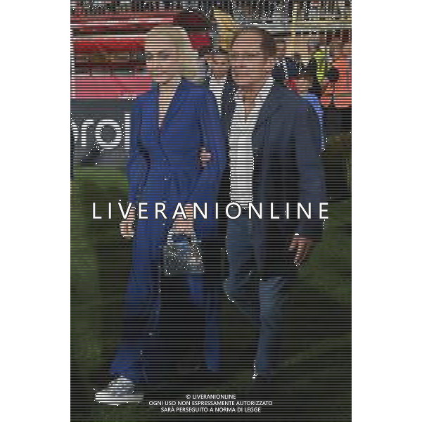 Marta Fascina e Paolo Berlusconi Monza vs Milan Monza 08-08-2023 U-Power Stadium amichevole precampionato foto Roberto Garavaglia/ag. Aldo Liverani sas