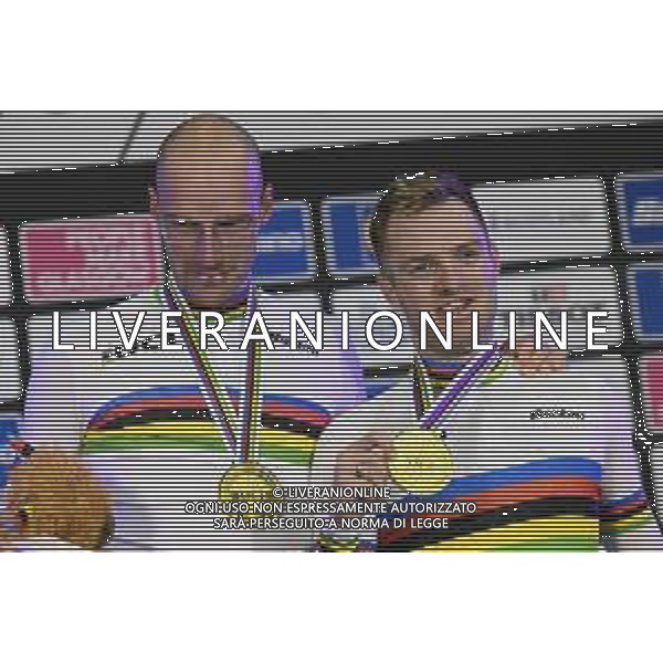 08-08-2023 World Championships Elite Track; Giornata 06; 2023, Olanda; Van Schip, Jan-willem; Havik, Yoeri; Glasgow - Sir Chris Hoy Velodrome; ©SIROTTI/AGENZIA ALDO LIVERANI SAS