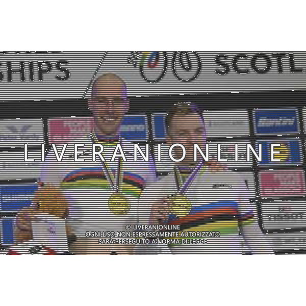 08-08-2023 World Championships Elite Track; Giornata 06; 2023, Olanda; Van Schip, Jan-willem; Havik, Yoeri; Glasgow - Sir Chris Hoy Velodrome; ©SIROTTI/AGENZIA ALDO LIVERANI SAS