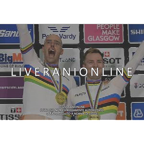 08-08-2023 World Championships Elite Track; Giornata 06; 2023, Olanda; Van Schip, Jan-willem; Havik, Yoeri; Glasgow - Sir Chris Hoy Velodrome; ©SIROTTI/AGENZIA ALDO LIVERANI SAS