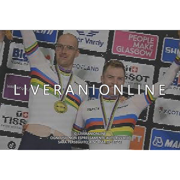 08-08-2023 World Championships Elite Track; Giornata 06; 2023, Olanda; Van Schip, Jan-willem; Havik, Yoeri; Glasgow - Sir Chris Hoy Velodrome; ©SIROTTI/AGENZIA ALDO LIVERANI SAS