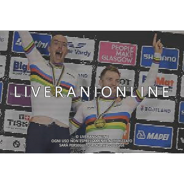08-08-2023 World Championships Elite Track; Giornata 06; 2023, Olanda; Van Schip, Jan-willem; Havik, Yoeri; Glasgow - Sir Chris Hoy Velodrome; ©SIROTTI/AGENZIA ALDO LIVERANI SAS