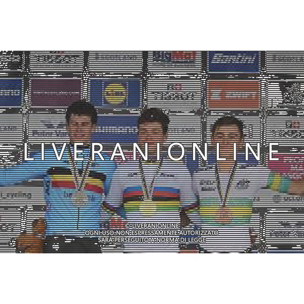 09-08-2023 World Championships U23 Cronometro; 2023, Italia; 2023, Belgium; 2023, Australia; Milesi, Lorenzo; Segaert, Alec; Mckenzie, Hamish; Stirling - Scotland; ©SIROTTI/AGENZIA ALDO LIVERANI SAS