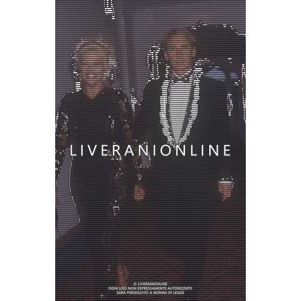 RETROSPETTIVA SANDRO MILO ATTRICE NELLA FOTO SANDRA MILO NELL\'ANNO 1990 A VENEZIA CON GIANNI DEI AG ALDO LIVERANI SAS
